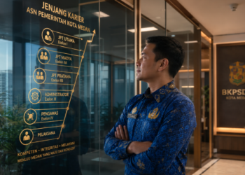 Perencanaan masa depan aparatur melalui penerapan Pola Karier Medan yang terukur dan memberikan kepastian jenjang jabatan bagi setiap pegawai pimpinan.