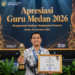 Momen penganugerahan bagi peraih Prestasi Guru Medan sebagai bentuk apresiasi atas dedikasi dan inovasi dalam memajukan kualitas pendidikan pimpinan.