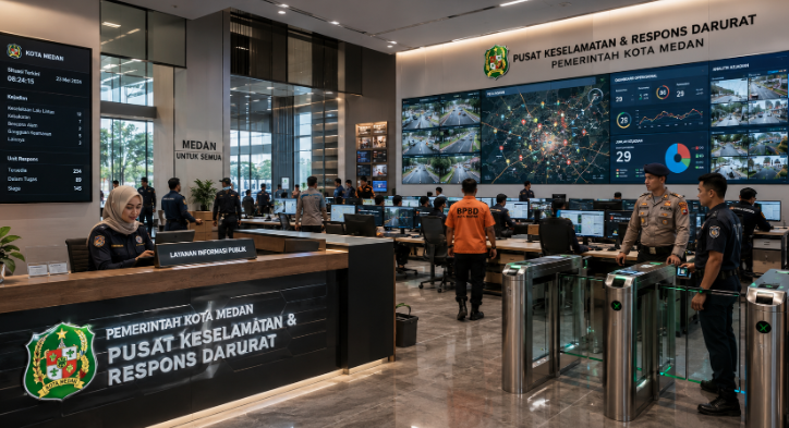 Optimalisasi fungsi Pusat Komando Wilayah melalui penyediaan sistem monitoring keamanan elektronik guna meningkatkan efisiensi pemanfaatan sarana pusat tanggap darurat and akuntabilitas sistem pemeliharaan berbasis digital terpadu di lingkungan instansi daerah pimpinan.