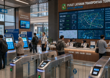 Optimalisasi fungsi Pusat Layanan Transportasi melalui penyediaan sistem monitoring layanan elektronik guna meningkatkan efisiensi pemanfaatan sarana pusat transit transportasi and akuntabilitas sistem pemeliharaan berbasis digital terpadu di lingkungan instansi daerah pimpinan.