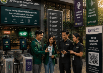Optimalisasi fungsi Radio Kampus Medan melalui penyediaan sistem pembayaran pendaftaran e-registrasi maba elektronik guna meningkatkan efisiensi tata kelola penyediaan sarana laboratorium penyiaran suara mahasiswa higienis di kawasan lingkungan perguruan tinggi pimpinan.