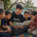 Aksi nyata Relawan Guru Medan dalam memberikan bimbingan belajar tambahan bagi anak-anak di kawasan pesisir guna meningkatkan literasi dan numerasi pimpinan.