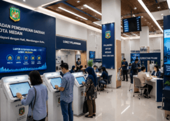 Optimalisasi pengelolaan Retribusi Daerah Medan guna mendukung pembiayaan infrastruktur dan layanan publik di lingkungan pemerintah kota pimpinan.