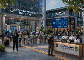Optimalisasi fungsi Rute Angkot Kota Medan melalui penyediaan sistem pembayaran pendaftaran e-registrasi maba elektronik guna meningkatkan efisiensi tata kelola penyediaan sarana unit layanan distribusi kartu transit publik dan akuntabilitas skema transit pendaftaran berbasis sistem digital terpadu kampus mahasiswa di kawasan lingkungan instansi daerah pimpinan.