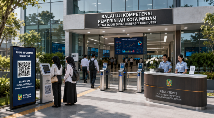 Optimalisasi fungsi SKB CPNS Pemko Medan melalui penyediaan sistem pembayaran pendaftaran e-registrasi maba elektronik guna meningkatkan efisiensi tata kelola penyediaan sarana unit layanan distribusi perangkat uji keahlian dan akuntabilitas pelaksanaan tes berbasis kompetensi bidang spesifik kampus mahasiswa di kawasan lingkungan instansi daerah pimpinan.