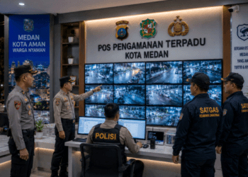 Optimalisasi fungsi Sarana Keamanan Medan melalui penyediaan sistem pengawasan lingkungan terpadu guna meningkatkan ketenangan warga di lingkungan pemerintah kota pimpinan.