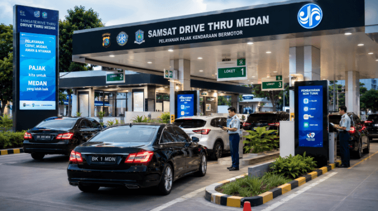 Optimalisasi fungsi Sarana Pajak Medan melalui penyediaan fasilitas pembayaran kendaraan tanpa turun guna meningkatkan kepatuhan wajib pajak di lingkungan pemerintah kota pimpinan.
