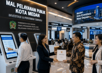 Optimalisasi fungsi Sarana Perizinan Medan melalui penyediaan sistem pelayanan terpadu satu pintu guna meningkatkan kemudahan berusaha di lingkungan pemerintah kota pimpinan.