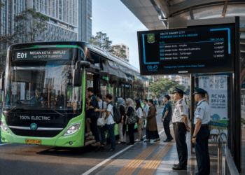 Optimalisasi fungsi Sarana Transportasi Medan melalui penyediaan armada bus modern guna meningkatkan kenyamanan mobilitas warga di lingkungan pemerintah kota pimpinan.