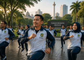 Implementasi program Sehat ASN Medan melalui aktivitas fisik rutin dan pemeriksaan kesehatan berkala untuk menjaga vitalitas pegawai dalam bekerja pimpinan.