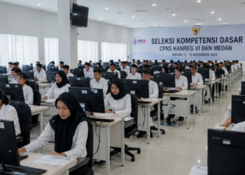 Pelaksanaan tahapan Seleksi ASN Medan yang transparan dan akuntabel menggunakan sistem Computer Assisted Test guna menjaring calon aparatur terbaik pimpinan.