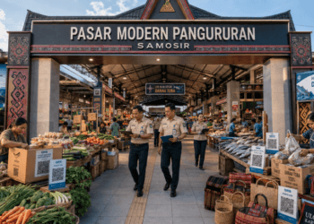 Optimalisasi fungsi Sentra Dagang Samosir melalui penyediaan sistem pembayaran retribusi kios elektronik guna meningkatkan efisiensi tata kelola transaksi komoditas lokal di lingkungan pemerintah wilayah pimpinan.