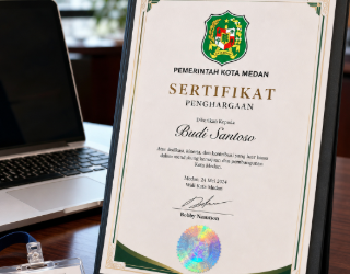 Dokumen resmi Sertifikasi Kompetensi Medan yang menjadi bukti profesionalisme dan syarat administratif untuk promosi jabatan di lingkungan pemerintah kota.