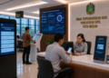 Dashboard interaktif Sistem Informasi Kependudukan Medan yang menampilkan verifikasi identitas real-time untuk mendukung percepatan layanan administrasi warga di kota Medan.