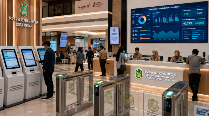 Optimalisasi fungsi Sistem Layanan Publik Medan melalui penyediaan sistem administrasi elektronik guna meningkatkan efisiensi pemanfaatan sarana pusat transit informasi and akuntabilitas sistem pemeliharaan berbasis digital terpadu di lingkungan instansi daerah pimpinan.