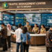 Dashboard interaktif Sistem Pengaturan Lalu-Lintas Medan yang menampilkan sistem pemantauan data arus real-time untuk mendukung efisiensi jalan kota Medan.