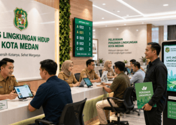 Optimalisasi fungsi Sistem Perizinan Medan melalui penyediaan sistem pengurusan berkas lingkungan terpadu guna meningkatkan kepatuhan usaha di lingkungan pemerintah kota pimpinan.