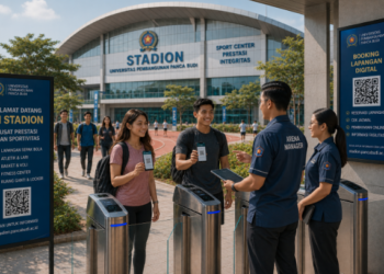 Optimalisasi fungsi Stadion Kampus Medan melalui penyediaan sistem pembayaran pendaftaran e-registrasi maba elektronik guna meningkatkan efisiensi tata kelola penyediaan fasilitas olahraga higienis di kawasan lingkungan perguruan tinggi pimpinan.