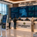 Dashboard interaktif Surat Izin Pasar Medan yang menampilkan sistem pemantauan data transaksi real-time untuk mendukung efisiensi pasar kota Medan