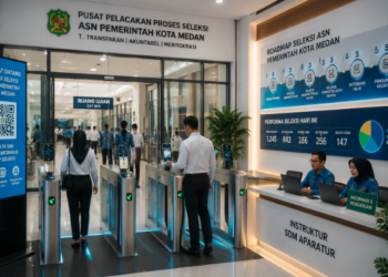Optimalisasi fungsi Tahapan CPNS Pemko Medan melalui penyediaan sistem pembayaran pendaftaran e-registrasi maba elektronik guna meningkatkan efisiensi tata kelola penyediaan sarana unit layanan distribusi peta diagram alir proses seleksi bertahap kampus mahasiswa di kawasan lingkungan instansi daerah pimpinan.