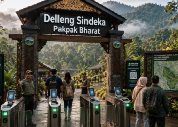 Optimalisasi fungsi Tamasya Hijau Pakpak melalui penyediaan sistem pembayaran retribusi masuk elektronik guna meningkatkan efisiensi tata kelola kunjungan wisatawan alam di kawasan ruang terbuka hijau perkotaan pimpinan.