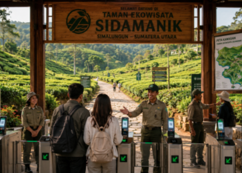 Optimalisasi fungsi Tamasya Hijau Simalungun melalui penyediaan sistem pembayaran retribusi masuk elektronik guna meningkatkan efisiensi tata kelola kunjungan wisatawan alam di kawasan ruang terbuka hijau perkotaan pimpinan.