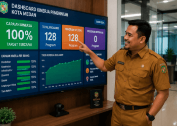 Pemantauan Target ASN Medan melalui sistem manajemen kinerja digital untuk memastikan setiap sasaran kerja individu selaras dengan visi pembangunan kota pimpinan.