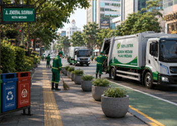 Optimalisasi fungsi Tata Bersih Medan melalui penyediaan sistem pengangkutan sampah terjadwal guna menjaga kesehatan warga di lingkungan pemerintah kota pimpinan.