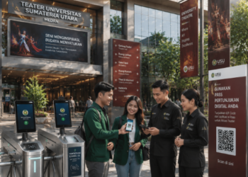 Optimalisasi fungsi Teater Kampus Medan melalui penyediaan sistem pembayaran pendaftaran e-registrasi maba elektronik guna meningkatkan efisiensi tata kelola penyediaan sarana pementasan seni higienis di kawasan lingkungan perguruan tinggi pimpinan.