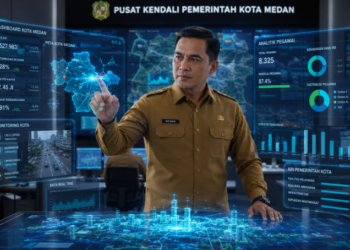 Implementasi Teknologi ASN Medan dalam menyederhanakan proses birokrasi dan meningkatkan akurasi data melalui sistem pemerintahan berbasis elektronik pimpinan.