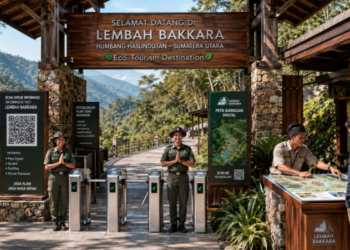 Optimalisasi fungsi Wisata Alam Humbahas melalui penyediaan sistem pembayaran retribusi masuk elektronik guna meningkatkan efisiensi tata kelola kunjungan wisatawan alam di kawasan ruang terbuka hijau perkotaan pimpinan.