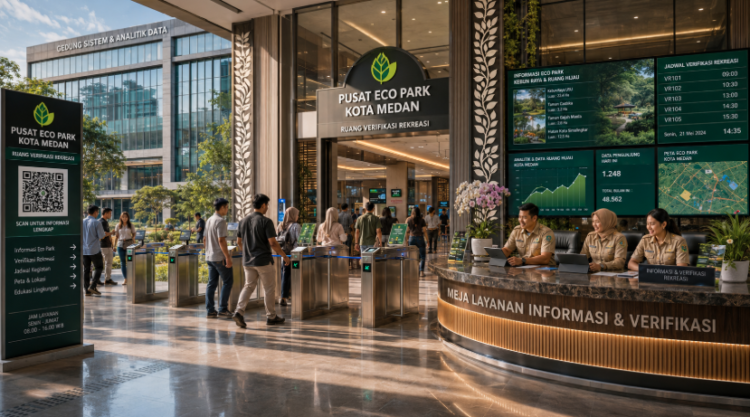 Optimalisasi fungsi Wisata Alam Kota Medan melalui penyediaan sistem pembayaran pendaftaran e-registrasi maba elektronik guna meningkatkan efisiensi tata kelola penyediaan sarana unit layanan distribusi kartu taman publik dan akuntabilitas skema taman pendaftaran berbasis sistem digital terpadu kampus mahasiswa di kawasan lingkungan instansi daerah pimpinan.