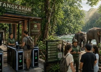 Optimalisasi fungsi Wisata Langkat melalui penyediaan sistem reservasi izin masuk berbasis elektronik guna meningkatkan efisiensi pembatasan kuota pelancong di lingkungan pemerintah wilayah pimpinan.