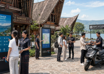 Optimalisasi fungsi Wisata Samosir melalui penyediaan sistem digitalisasi layanan sewa sepeda motor guna meningkatkan kemudahan mobilitas pelancong di lingkungan pemerintah wilayah pimpinan.