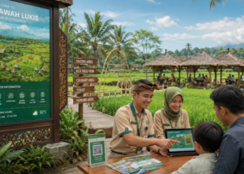 Optimalisasi fungsi Wisata Sawah Binjai melalui penyediaan sistem pemesanan gazebo kuliner digital guna meningkatkan efisiensi kunjungan di lingkungan pemerintah wilayah pimpinan.