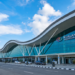 Kemegahan arsitektur terminal keberangkatan Bandara Kualanamu Medan yang modern