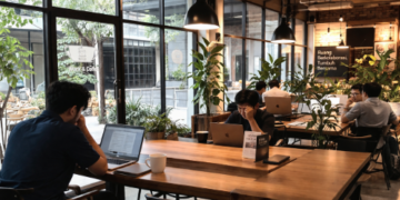 Suasana produktif di salah satu tempat WFC di Medan bagi para pekerja lepas dan mahasiswa
