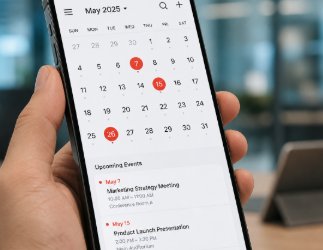 Ilustrasi kalender digital yang menampilkan rincian jadwal CPNS Medan untuk mempermudah persiapan pelamar