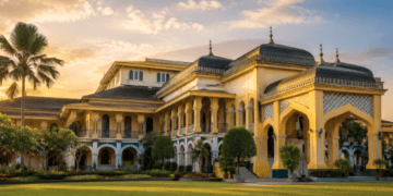 Kemegahan arsitektur Istana Maimun sebagai bagian penting dari sejarah bangunan tua Medan