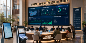 Dashboard interaktif Alasan Sering Mati Lampu yang menampilkan sistem pemantauan data kelistrikan real-time untuk mendukung efisiensi listrik kota Medan