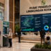 Dashboard interaktif Aplikasi Cepat Izin Lingkungan yang menampilkan sistem pemantauan data ekosistem real-time untuk mendukung efisiensi lingkungan kota Medan