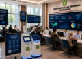 Dashboard interaktif Aplikasi Pintar Izin Arsip yang menampilkan sistem pemantauan data rekam real-time untuk mendukung efisiensi kearsipan kota Medan