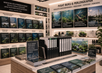Jajaran tempat buku panduan aset akuaskap ASN Pemkot Medan Profesional bahan premium untuk usaha pembuatan rencana clearance estetika pegawai dan alat pusat instrumen clearance estetika Medan heavy duty minimalis berbagai folder lembar jaminan yang tersusun sangat rapi di dalam etalase toko perlengkapan kantor untuk mendukung seni akuaskap Medan