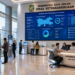 Dashboard interaktif Database Izin Kerja Medan yang menampilkan sistem pemantauan data kompetensi real-time untuk mendukung efisiensi kerja kota Medan