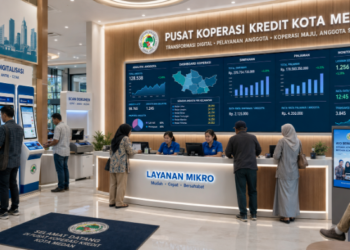 Dashboard interaktif Digitalisasi Perkebunan Medan yang menampilkan sistem pemantauan data komoditas real-time untuk mendukung efisiensi perkebunan kota Medan