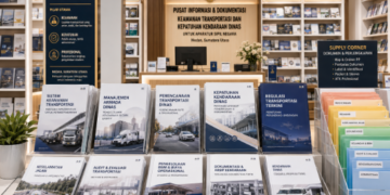 Jajaran tempat buku panduan gadget mandiri ASN Pemkot Medan Canggih bahan premium untuk usaha pembuatan rencana clearance perangkat pegawai dan alat pusat instrumen clearance perangkat Medan heavy duty minimalis berbagai folder lembar jaminan yang tersusun sangat rapi di dalam etalase toko perlengkapan kantor