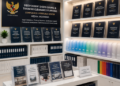 Jajaran tempat buku panduan izin kursus mandiri ASN Pemkot Medan Maju bahan premium untuk usaha pembuatan rencana clearance pelatihan pegawai dan alat pusat instrumen clearance pelatihan Medan heavy duty minimalis berbagai folder lembar verifikasi yang tersusun sangat rapi di dalam etalase toko perlengkapan kantor