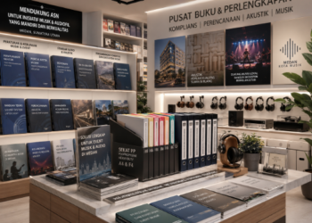 Jajaran tempat buku panduan aset audiophile ASN Pemkot Medan Profesional bahan premium untuk usaha pembuatan rencana clearance musik pegawai dan alat pusat instrumen clearance musik Medan heavy duty minimalis berbagai folder lembar jaminan yang tersusun sangat rapi di dalam etalase toko perlengkapan kantor untuk mendukung komunitas seni suara Medan