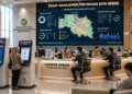 Dashboard interaktif Legalitas Perumahan Medan yang menampilkan sistem pemantauan data hunian real-time untuk mendukung efisiensi perumahan kota Medan