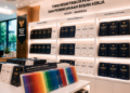 Jajaran tempat buku panduan mutasi pegawai ASN Pemkot Medan Tepat bahan premium untuk usaha pembuatan rencana redistribusi pegawai dan alat pusat instrumen mutasi Medan heavy duty minimalis berbagai folder lembar redistribusi yang tersusun sangat rapi di dalam etalase toko perlengkapan kantor